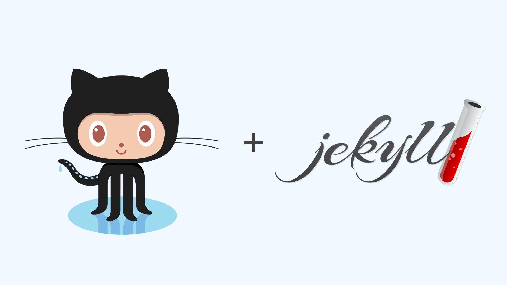 Jekyll and GitHub logos