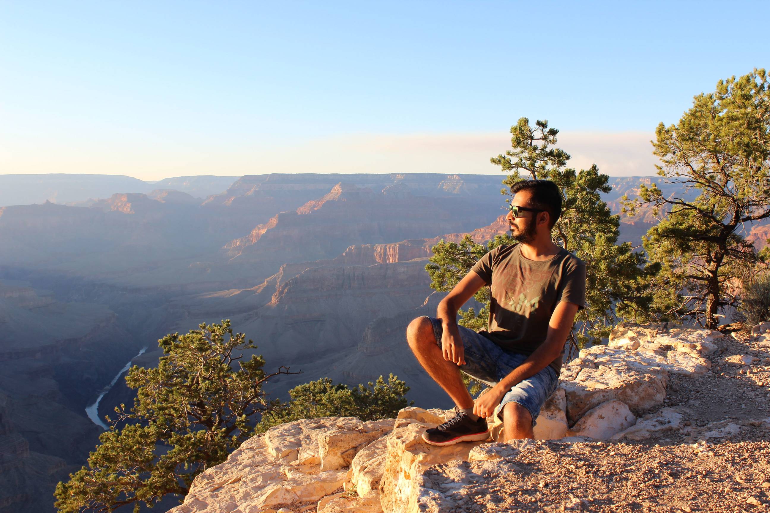 Garry enjoying the sunset at Grand Canyon